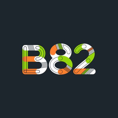 Harf ve sayı logosu B82