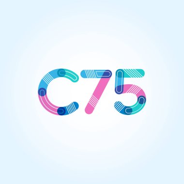 Harf ve sayı logosu C75