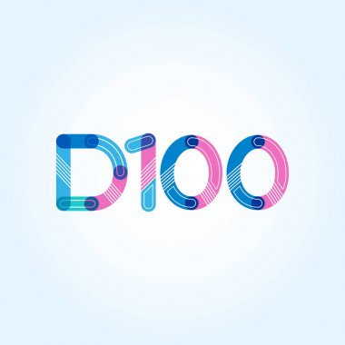 Harf ve sayı logosu D100