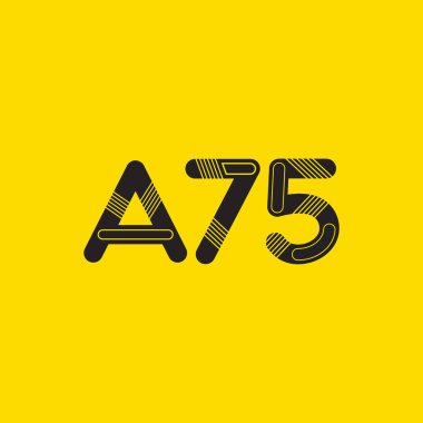 Harf ve sayı logosu A75