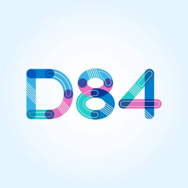 Harf ve sayı logosu D84