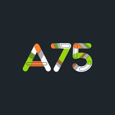 Harf ve sayı logosu A75