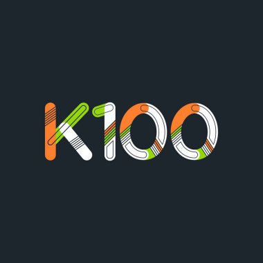 Harf ve sayı logosu K100