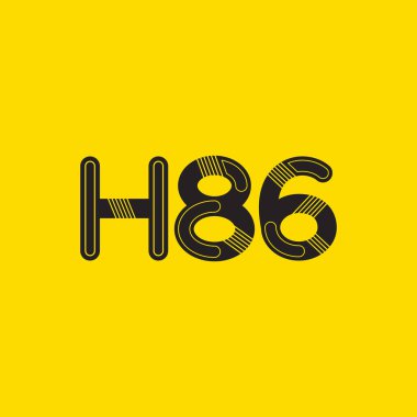 Harf ve sayı logosu H86