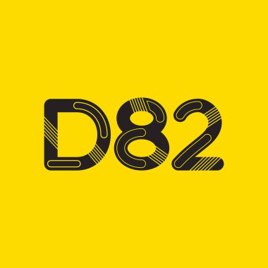 Harf ve sayı logosu D82