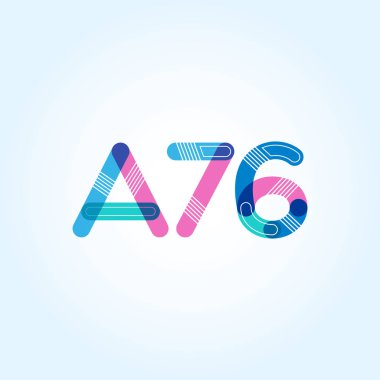 Harf ve sayı logosu A76