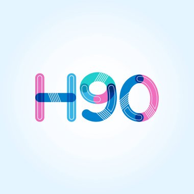 Harf ve sayı logosu H90