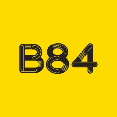 Harf ve sayı logosu B84