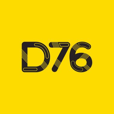 Harf ve sayı logosu D76