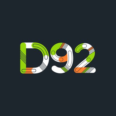 Harf ve sayı logosu D92