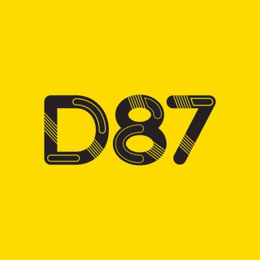 Harf ve sayı logosu D87