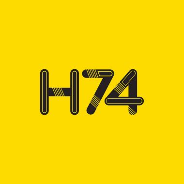 Harf ve sayı logosu H74