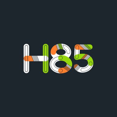 Harf ve sayı logosu H85