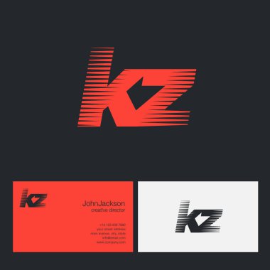 KZ harfler şirket logosu 
