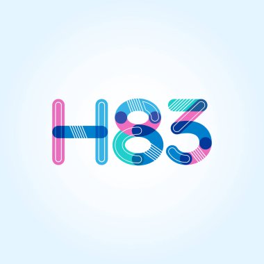 Harf ve sayı logosu H83
