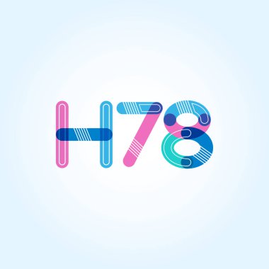 Harf ve sayı logosu H78