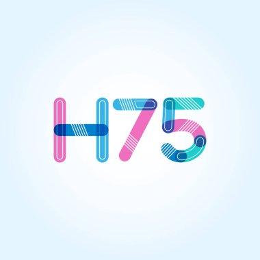 Harf ve sayı logosu H75