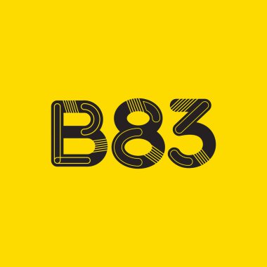 Harf ve sayı logosu B83