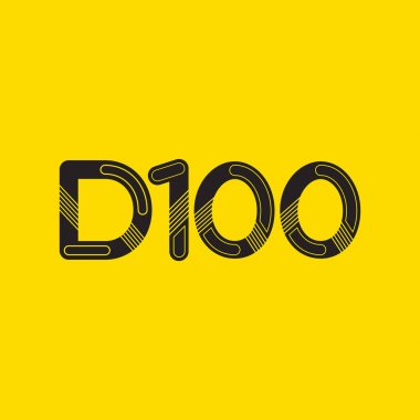 Harf ve sayı logosu D100