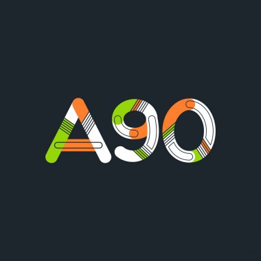 Harf ve sayı logosu A90