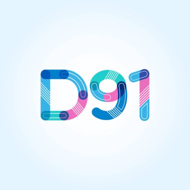 Harf ve sayı logosu D91