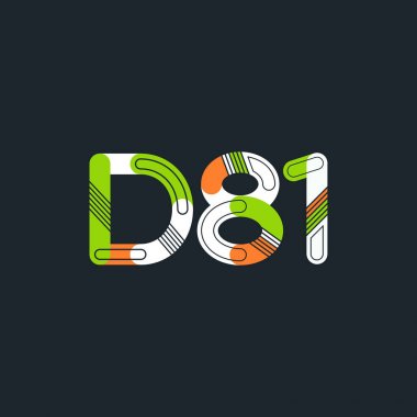 Harf ve sayı logosu D81