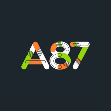 Harf ve sayı logosu A87