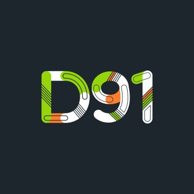 Harf ve sayı logosu D91