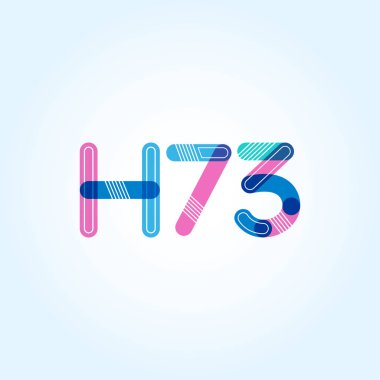 Harf ve sayı logosu H73