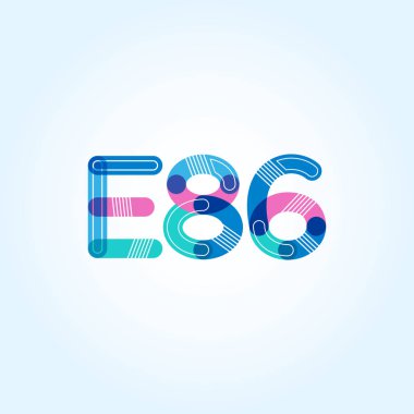 Harf ve sayı logosu E86