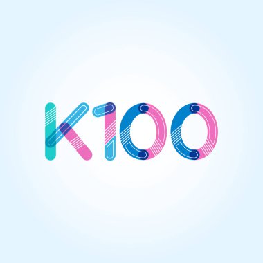 Harf ve sayı logosu K100