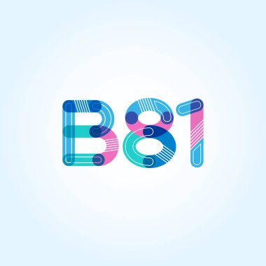 Harf ve sayı logosu B81