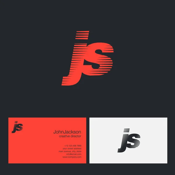 Logo de la société JS Letters — Image vectorielle