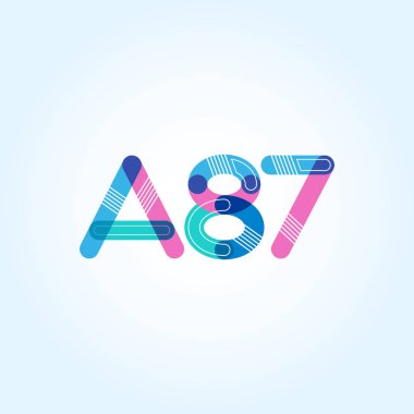 Harf ve sayı logosu A87