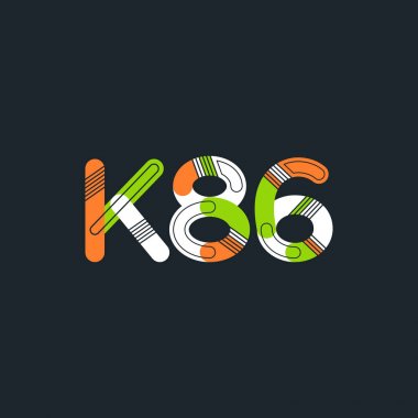 Harf ve sayı logosu K86