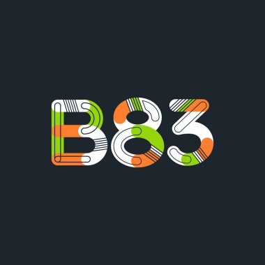 Harf ve sayı logosu B83