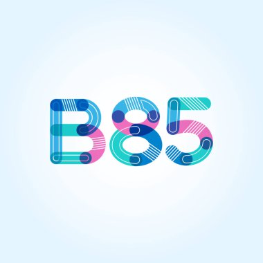 Harf ve sayı logosu B85