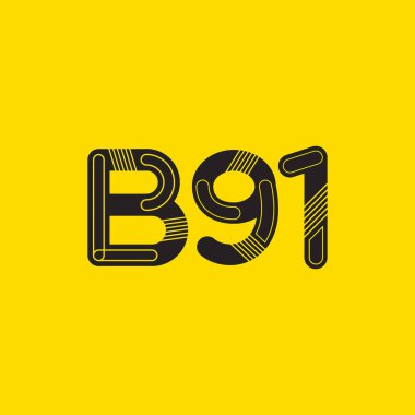 Harf ve sayı logosu B91