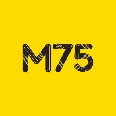 Harf ve sayı logosu M75