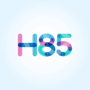 Harf ve sayı logosu H85
