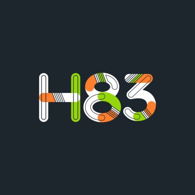 Harf ve sayı logosu H83
