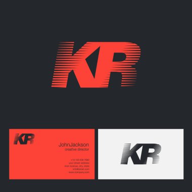 Kr harfler şirket logosu 