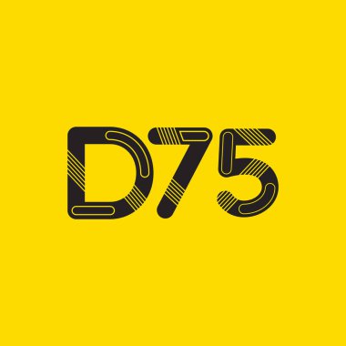 Harf ve sayı logosu D75