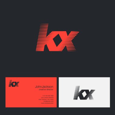 Kx harfler şirket logosu 