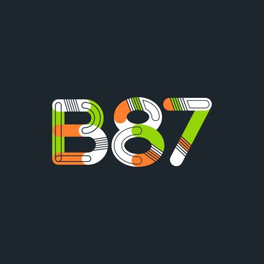 Harf ve sayı logosu B87