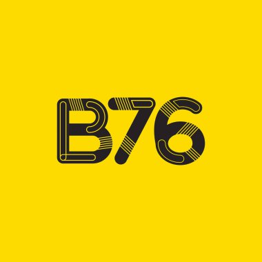 Harf ve sayı logosu B76