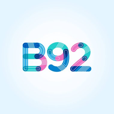 Harf ve sayı logosu B92
