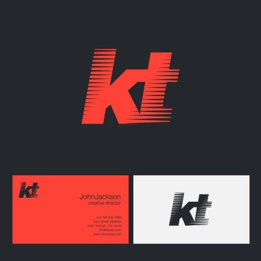 KT harfler şirket logosu 