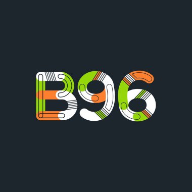 Harf ve sayı logosu B96