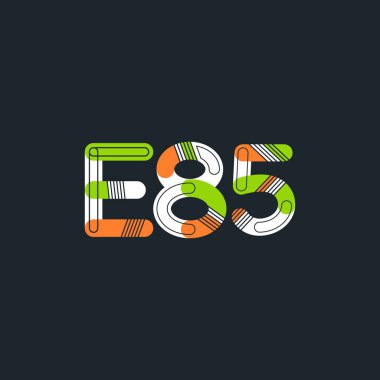 Harf ve sayı logosu E85